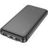 Hoco Powerbank 10000 Mah With Cables Type C + Lightning 2A J118 black