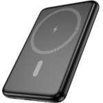 Hoco Powerbank 5000 Mah ultra-Thin Compatible With Magsafe Pd Qc 2A 20W J140A black