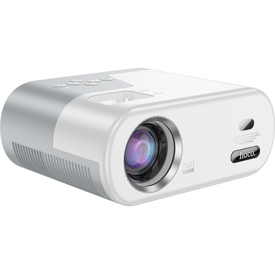 Hoco Projector With Android Software Wi-Fi Bluetooth 720P DT2 white