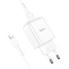 Hoco Travel Charger Usb A + Cable Usb A To Lightning 2A N2 white