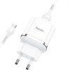 Hoco Travel Charger Usb A + Cable Usb A To Micro Usb QC3.0 3A 18W N3 white