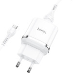 Hoco Travel Charger Usb A + Cable Usb A To Micro Usb QC3.0 3A 18W N3 white