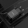 Hoco Travel Charger Usb A + Cable Usb A To Type C 2.1A N2 black