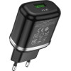 Hoco Travel Charger Usb A QC3.0 3A 18W N3 black