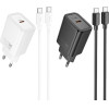 Hoco Wall Charger Type C + Cable Type C To Lightning Pd Qc 20W N60 black
