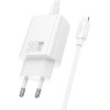 Hoco Wall Charger Type C + Cable Type C To Lightning Pd Qc 30W N62 white