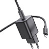 Hoco Wall Charger Type C + Cable Type C To Lightning Qc Pd 20W N40 black