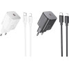 Hoco Wall Charger Type C + Cable Type C To Lightning Qc Pd 20W N40 black
