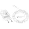 Hoco Wall Charger Type C + Cable Type C To Type C Pd Qc 30W N62 white