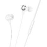 Hoco Wire Earphones Jack 3,5 Mm With Microphone M116 white