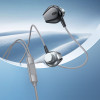 Hoco Wire Earphones Jack 3,5 Mm With Microphone M125 Metal gray