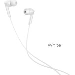 Hoco Wire Earphones Jack 3,5 Mm With Microphone M72 white