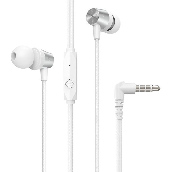Hoco Wire Earphones Jack 3,5 Mm With Microphone M79 white