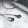 Hoco Wire Earphones Jack 3,5 Mm With Microphone M93 black
