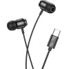 Hoco Wire Earphones Type C With Microphone M122 black