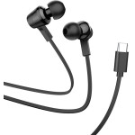 Hoco Wire Earphones Type C With Microphone M86 black