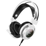 Hoco Wire Headphones Usb A + Jack 3,5 Mm With Microphone Gaming W110 2 m white