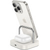 Hoco Wireless Charger 3in1 Compatible With Apple Watch 3A 5W CQ16A Milky white