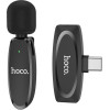 Hoco Wireless Lavalier Microphone Type C L15 black