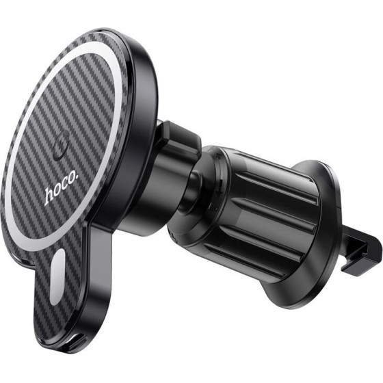 Hoco Car Holder With Wilress Charging Compatible With Magsafe For Air Vent 15W CA85 black