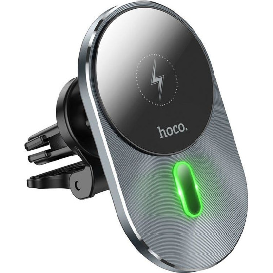 Hoco Car Holder With Wireless Charging Compatible With Magsafe For Air Vent 15W CA91 gray