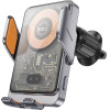 Hoco Car Holder With Wireless Charging For Air Vent 15W HW7 gray