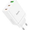 Hoco Charger 2 x Type C + Usb A Pd QC3.0 3A 35W N33 white