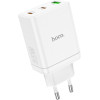 Hoco Charger 2 x Type C + Usb A Pd QC3.0 3A 35W N33 white