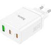 Hoco Charger 2 x Type C + Usb A Pd QC3.0 3A 35W N33 white