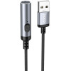 Hoco Cigarette Lighter For Usb A UA30 0,3 m black