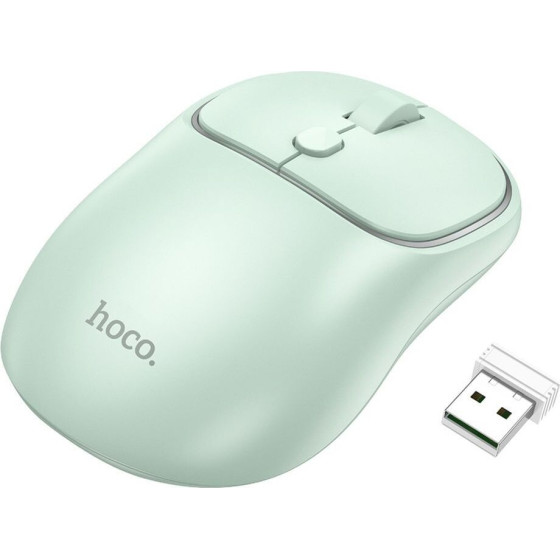 Hoco Computer Wireless Mouse 2,4G 1600 Dpi GM25 Light green