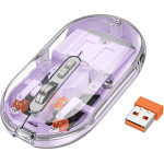 Hoco Computer Wireless Mouse dual-Mode Silent 2,4G 1600 Dpi GM35 Romantic purple