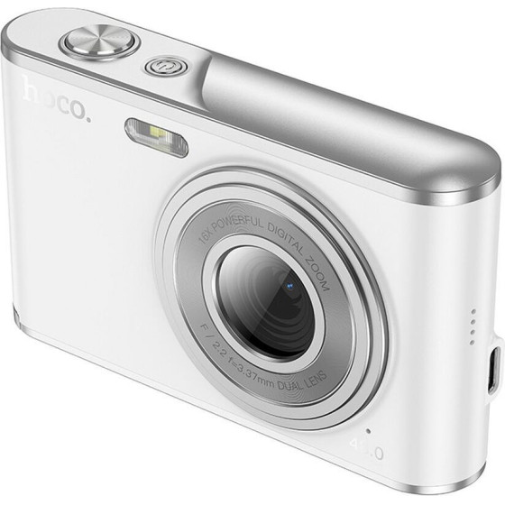 Hoco Dual Lens Digital Camera 13M Pixels DV203 white