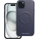 Roar case LEATHER MAG compatible with MagSafe for IPHONE 15 Plus navy
