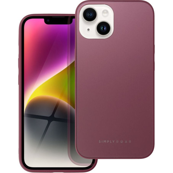 Roar case MATTE GLASS for IPHONE 14 claret