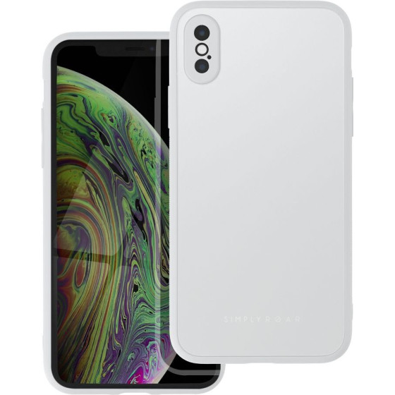 Roar case MATTE GLASS for IPHONE XS steel