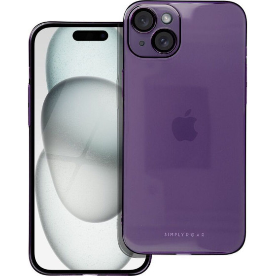 Roar case PURE SIMPLE FIT for IPHONE 15 Plus purple