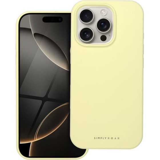 Roar case CLOUD SKIN for IPHONE 16 Pro Light Yellow