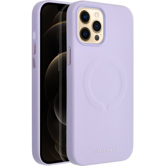 Roar case LEATHER MAG compatible with MagSafe for IPHONE 12 Pro Max purple