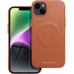 Roar case LEATHER MAG compatible with MagSafe for IPHONE 14 Plus Brown