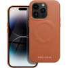 Roar case LEATHER MAG compatible with MagSafe for IPHONE 14 Pro Brown