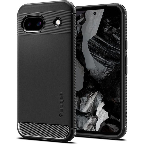 Spigen case RUGGED ARMOR for GOOGLE Pixel 8A matte black