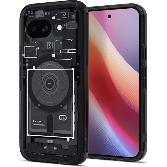 Spigen case ULTRA HYBRID MAG compatible with MagSafe for GOOGLE PIXEL 9A zero one black