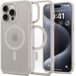 Spigen case ULTRA HYBRID MAG compatible with MagSafe for IPHONE 15 Pro Max frost natural titanium