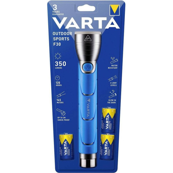 Varta flashlight LED Outdoor sports F30 310lm 18629 + 3 x batteries R14 (Type C)
