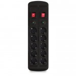 PROTECTION SOCKET 10 X SCHUKO POWER ON SPU-10K