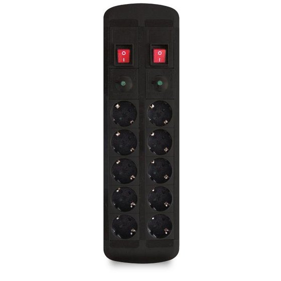 PROTECTION SOCKET 10 X SCHUKO POWER ON SPU-10K