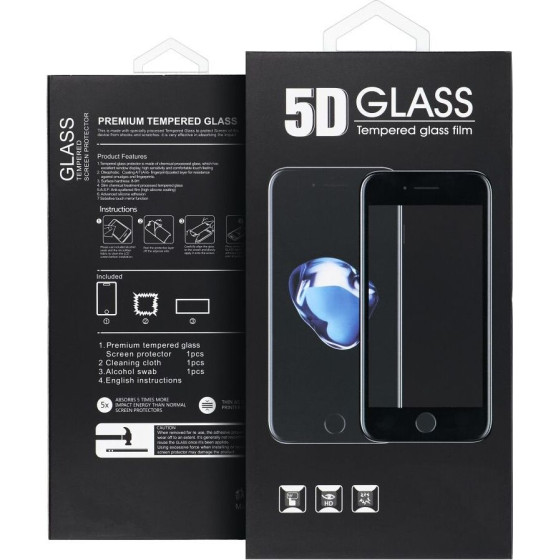 5D Full Glue Tempered Glass - For Samsung Galaxy A36 5G Black OEM