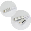 Adapter Aux 2in1 Lightning (male) To Lightning (female) / Jack 3,5 Mm (female) Silver OEM
