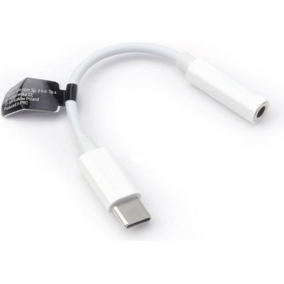 Adapter Aux Type C (male) To Jack 3,5 Mm (female) Box White OEM